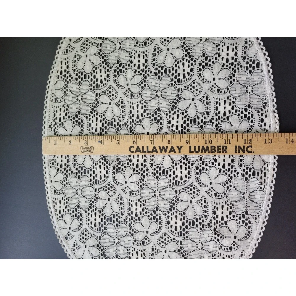 Vintage Lace Cream Ivory Ecru Beige Placemats Lot (8) 18X13.5